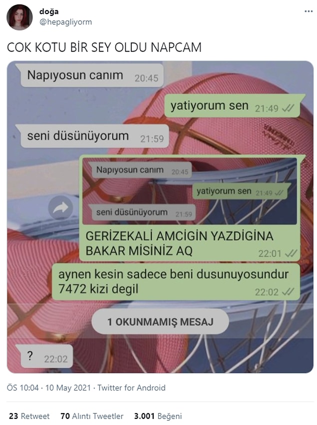 4. Hangi mesajı kime atacağımıza dikkat etmeliyiz.