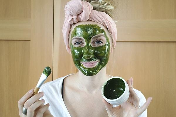 13. Yeşil çay maskesi