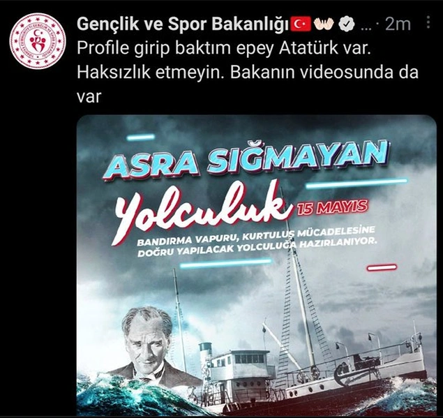 Ancak gelen tepkileri savuşturmak için muhtemelen sahte bir hesapla cevap verilmek istendi ama hesaplar karıştırıldı ve şu görüntü ortaya çıktı.