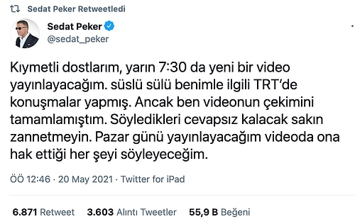 Sedat Peker'in Yayınladığı Son Videosuna Gelen Tuhaf Yorumlar