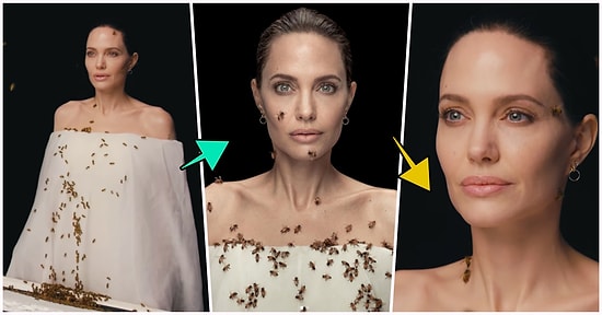 Angelina Jolie Dünya Arılar Gününde Verdiği Pozlarla Gündeme Bomba Gibi Düştü!