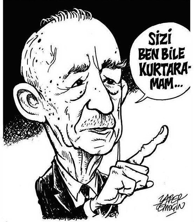 "(...) Ben de size açıklarım ki, mazide olduğu gibi istikbalde de uyanık bir bekçilik görevi ifa edecek olan Türk ordusu; Reich hükumeti, Cumhuriyet hükumetini tutumunu değiştirmeye..."