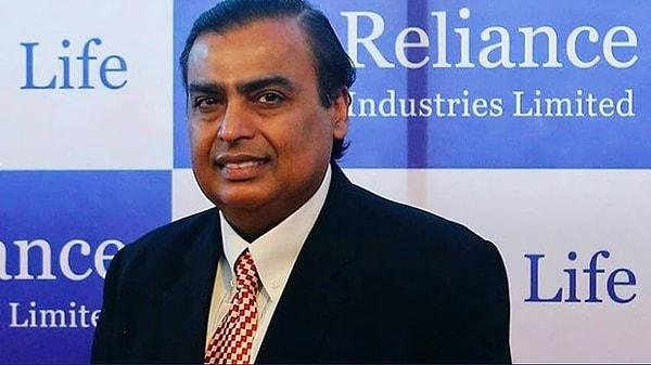 Mukesh Ambani, Reliance Industries Limited'in sahibi ve dünyanın en zengin insanlarından biri.