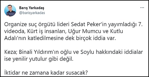 Sedat Peker'in Yeni İddiaları İçin Sosyal Medyada Ne Dediler?