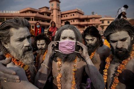 Her Gün 4000 İnsanın Öldüğü Hindistan'da Yüzlerce Kişilik 'İlahi At' Cenazesi