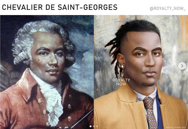18. yüzyılın Fransız bestecisi Chevalier de Saint-Georges...