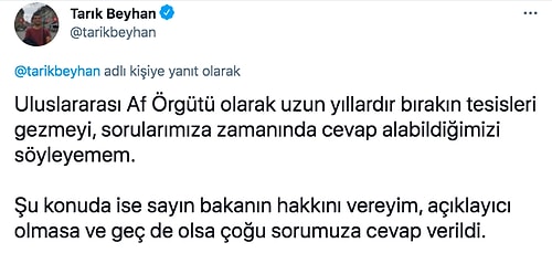 Af Örgütü Süleyman Soylu'nun Canlı Yayındaki Beyanlarını Twitter'dan Raporlar Yayınlayarak Yalanladı