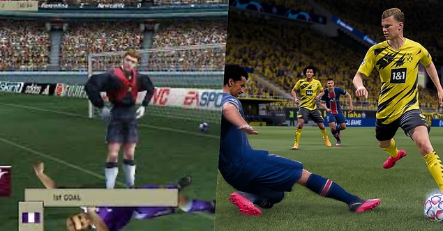 3. Sabahlara kadar başından kalkmadığımız Fifa serisindeki çözünürlük farkı da siyahla ile beyaz kadar net.
