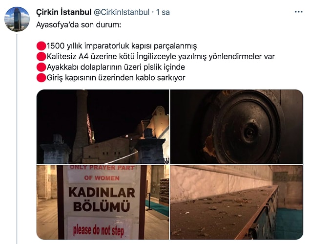 Bu endişelerinde de haklı çıktılar ne yazık ki. "Çirkin İstanbul" isimle hesabın paylaştığı son fotoğraflar insanın içini parçaladı.