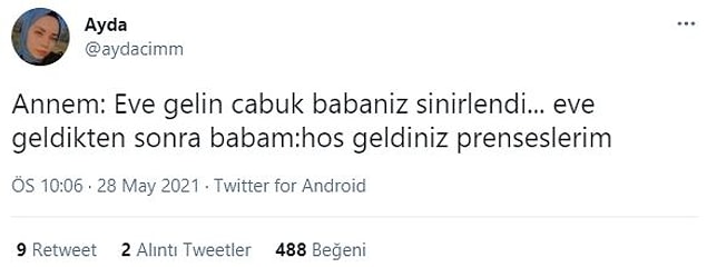 2. "Canlarım bir daha bu kadar geç kalmayın, çok merak ediyorum sizi. :)"