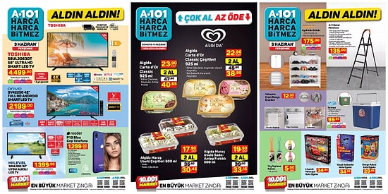 31 Mayıs-6 Haziran Tarihleri Arasında A101 Aktüel Ürünler Listesinde Neler Var?