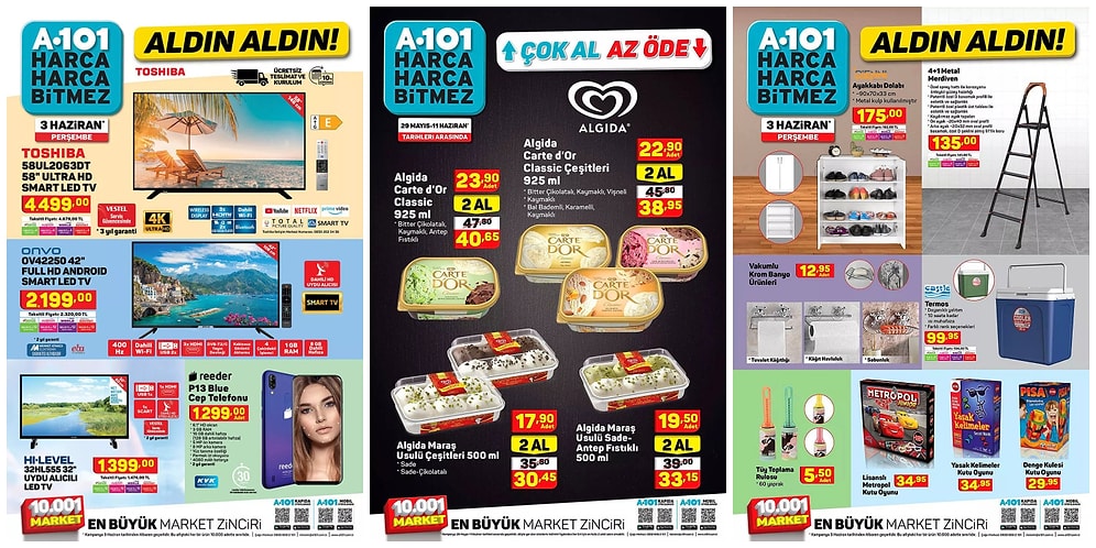 31 Mayıs-6 Haziran Tarihleri Arasında A101 Aktüel Ürünler Listesinde Neler Var?