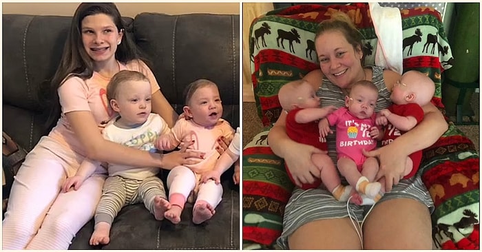 Мать тройни побила рекорд, родив одного из своих детей за пять дней раньше (фактически в другую декаду)