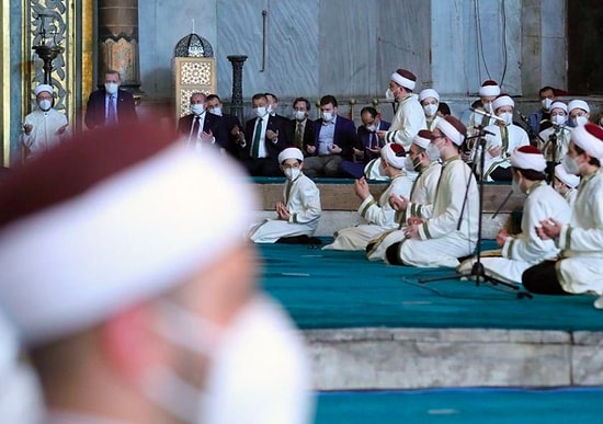 Erdoğan da Oradaydı: Ayasofya'da Yine Atatürk'ü Hedef Alan Sözler