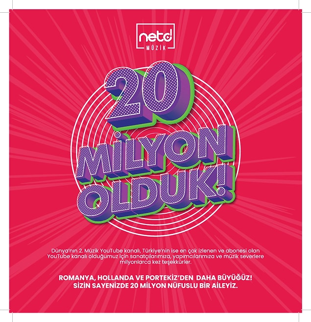 4 milyardan fazla görüntülenmesi bulunan kanal müzikseverlere ücretsiz müzik dinleme olanağı sağlıyor.