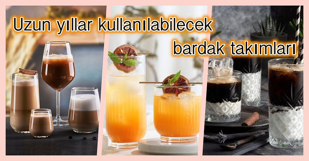 Yaz Geldi! Soğuk Meşrubatlarınızı Hava Ata Ata Sunabileceğiniz 12 Bardak Seti