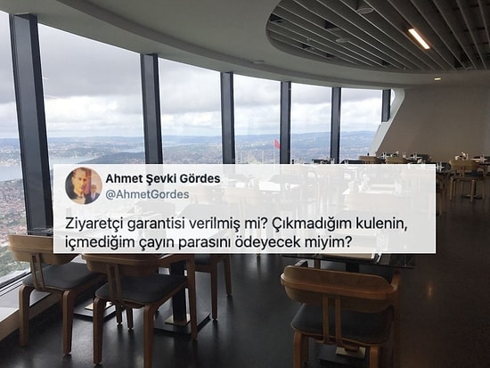 Çamlıca Kulesi'nin Zirve Fiyatları Ortaya Çıkınca Sosyal Medya da Sessiz Kalamadı