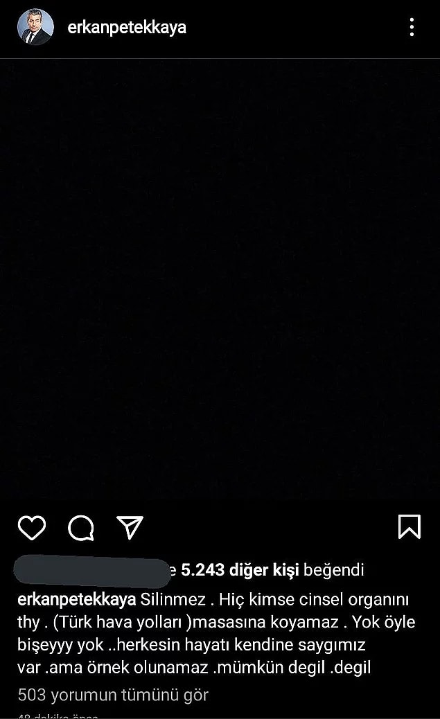 Bu duruma kızan Erkan Petekkaya açtı ağzını yumdu gözünü...