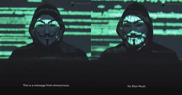 Ama ünlü hacker grubu Anonymous YouTube hesabında paylaştığı bir videoyla piyasayı manipüle eden Elon Musk'ı alenen tehdit etti...