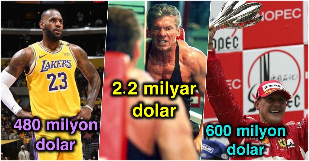 Bu Sayıları Duyunca Uzaklara Dalacaksınız! Spor Dünyasının En Zengin İsimleri