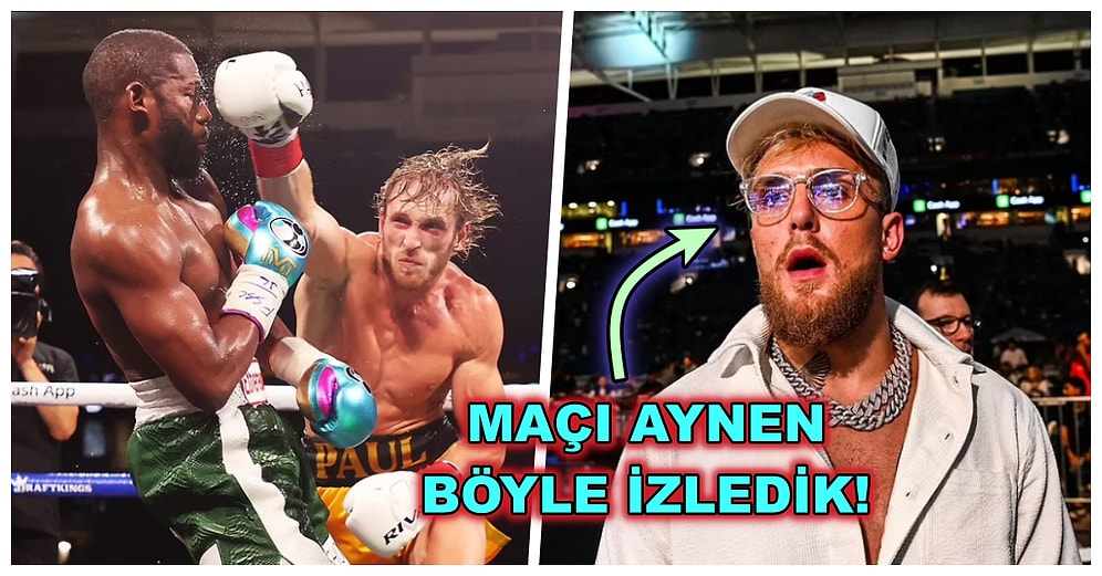 Ünlü Boksör Floyd Mayweather ve YouTuber Logan Paul Karşılaştıkları Boks Maçında Yenişemediler!