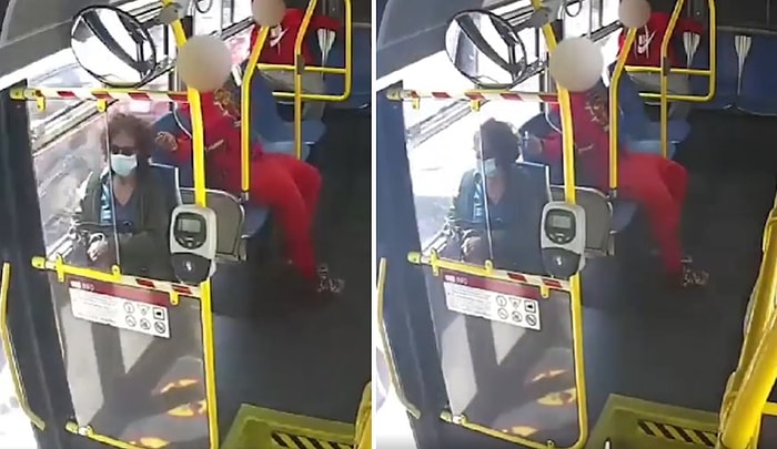 Otobüste Yolculuk Eden Kadının Nedensizce Saçını Yakmaya Çalışan Erkek!