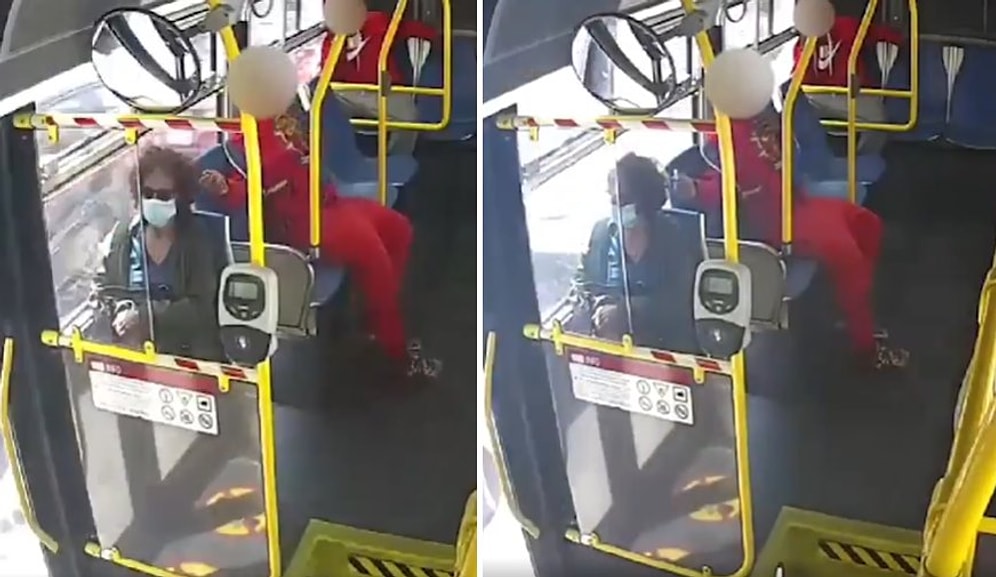 Otobüste Yolculuk Eden Kadının Nedensizce Saçını Yakmaya Çalışan Erkek!