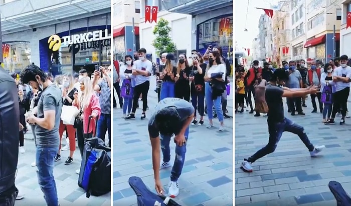 Cüzdanından Çıkardığı Bozuklukları Sokak Müzisyenlerine Bağışlayıp Dans Eden Adamın İlginç Görüntüleri