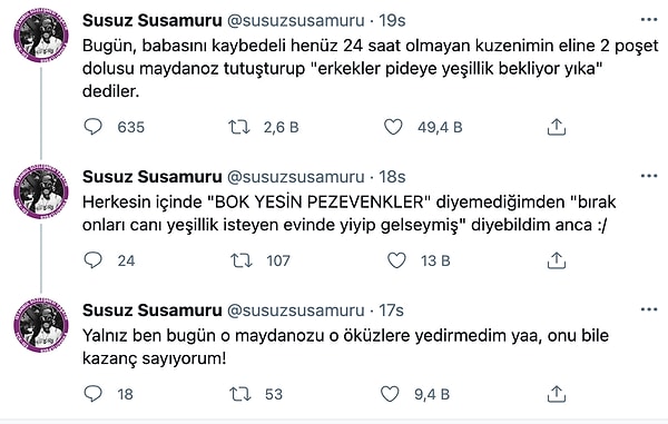 2. Bizim milletin cenaze evinde iştahı açılıyor.