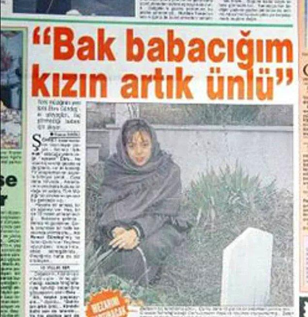 8. Ebru Gündeş'in ölmeyen babasının mezarına gidip dua etmesi: