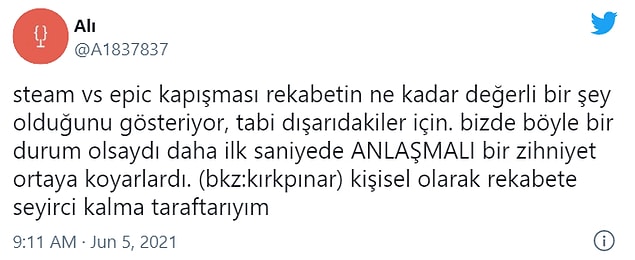 1. Bu rekabet ortamından karlı çıkanlar ise biz oyuncular oluyoruz.