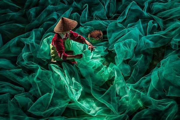 2. Плетение рыболовной сети