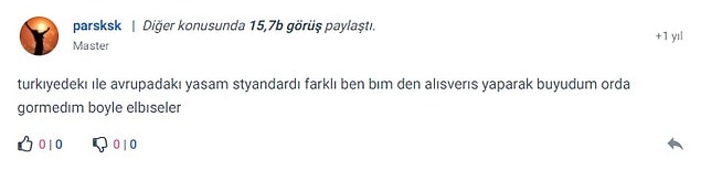Standartlarımız uygun değil yoksa neler neler giyeriz. 😂