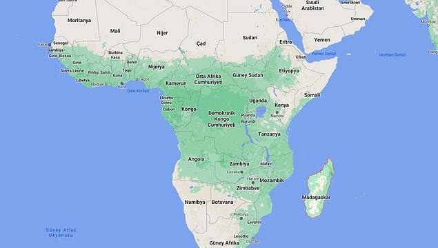 1. Madagaskar'ın konumu.