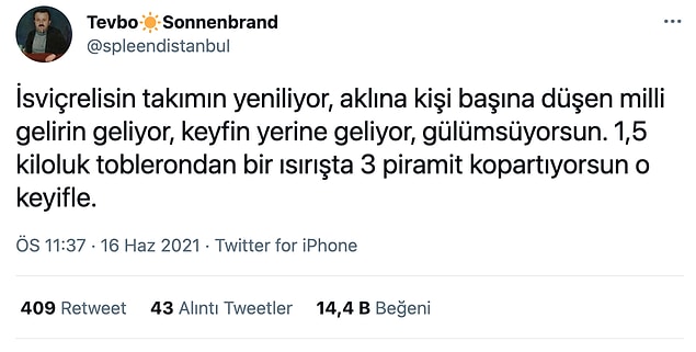 6. Ne güzeldir İsviçrelilik...