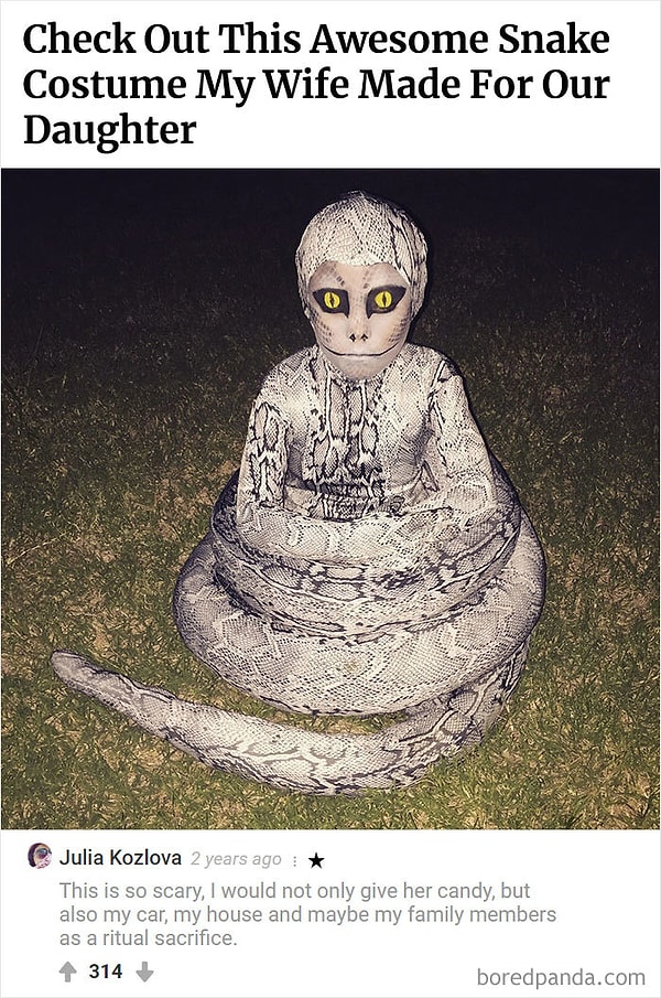 1. Костюм змеи для ребенка