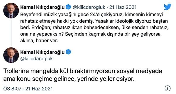 Kılıçdaroğlu, paylaşımında şu ifadeleri kullandı: