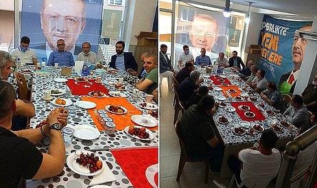 AKP İlçe Teşkilatından Tepki Çeken Paylaşım: Türk Bayrağını Yemek Masasına Serdiler