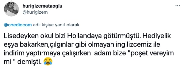 1. Ardından birbirinden komik yanıtlar geldi. 😅