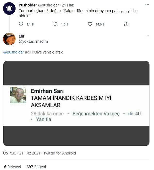14. Dünyanın haberi var mı bu konuda, şüpheliyiz...