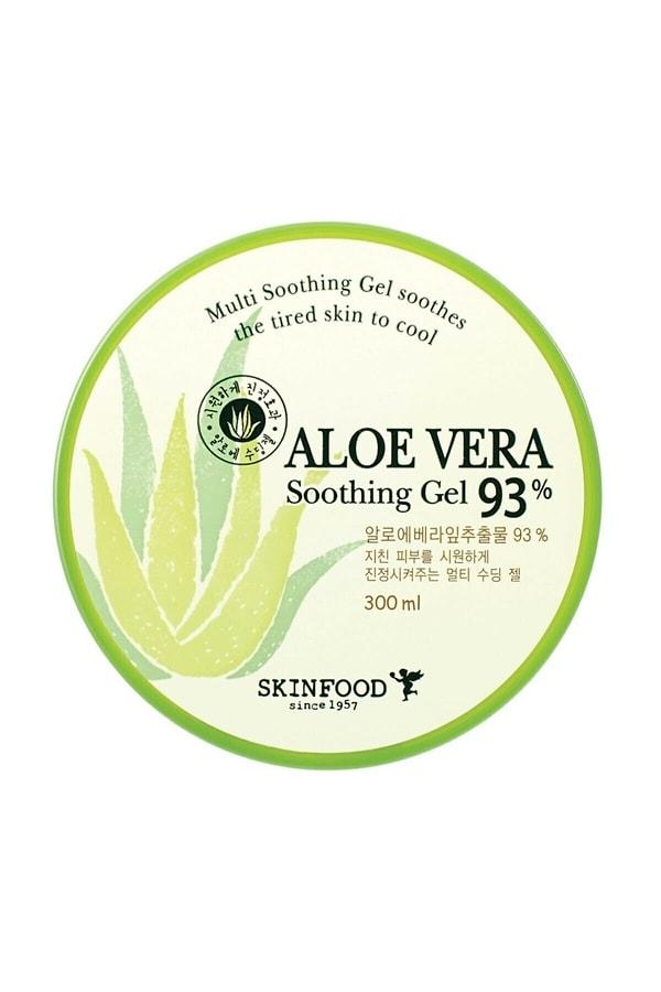 19. Skinfood Aloe Vera 93% Ferahlatıcı Nemlendirici Jel