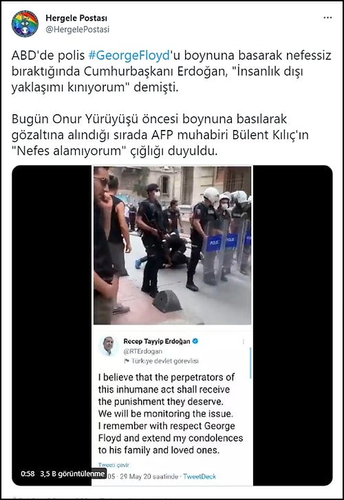 Dünyanın Şapka Çıkardığı AFP Foto Muhabiri Bülent Kılıç'a Polisin 'Floydvari' Müdahalesi Gündemde