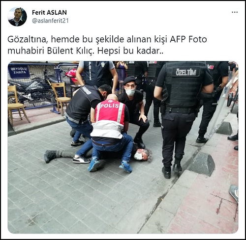 Dünyanın Şapka Çıkardığı AFP Foto Muhabiri Bülent Kılıç'a Polisin 'Floydvari' Müdahalesi Gündemde