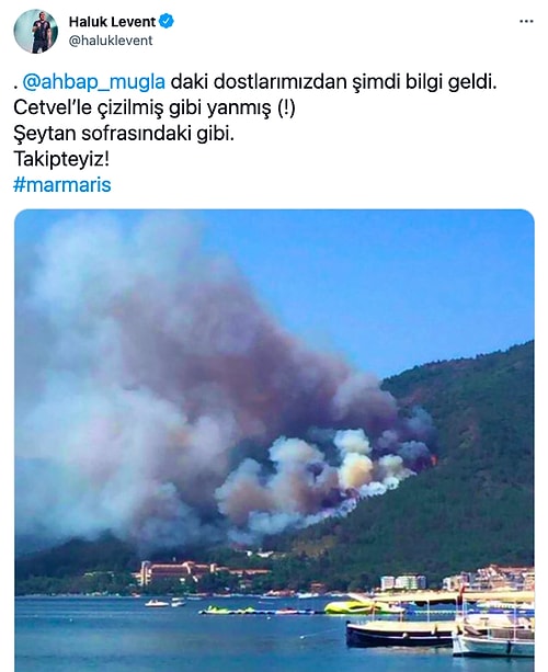 Ciğerimizi Yakan ve Bir Şehit Verdiğimiz Marmaris'teki Orman Yangınına İsyan ve Reaksiyonlar Çığ Üzere Büyüyor