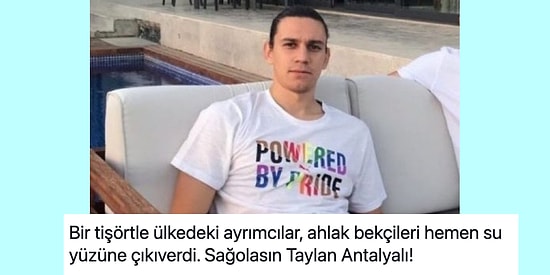 LGBT Temalı Tişört Giydiği İçin Spor Yorumcularının Eleştirdiği Taylan Antalyalı'ya Destek Yağdı