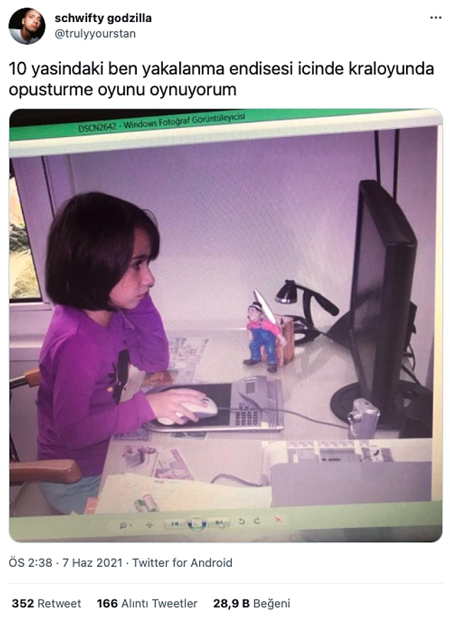 7. Çabuk kimse görmeden: