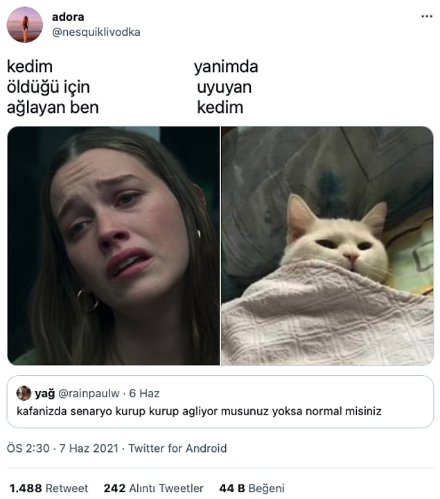 9. Ne oluyor ya, mama mı bitti?