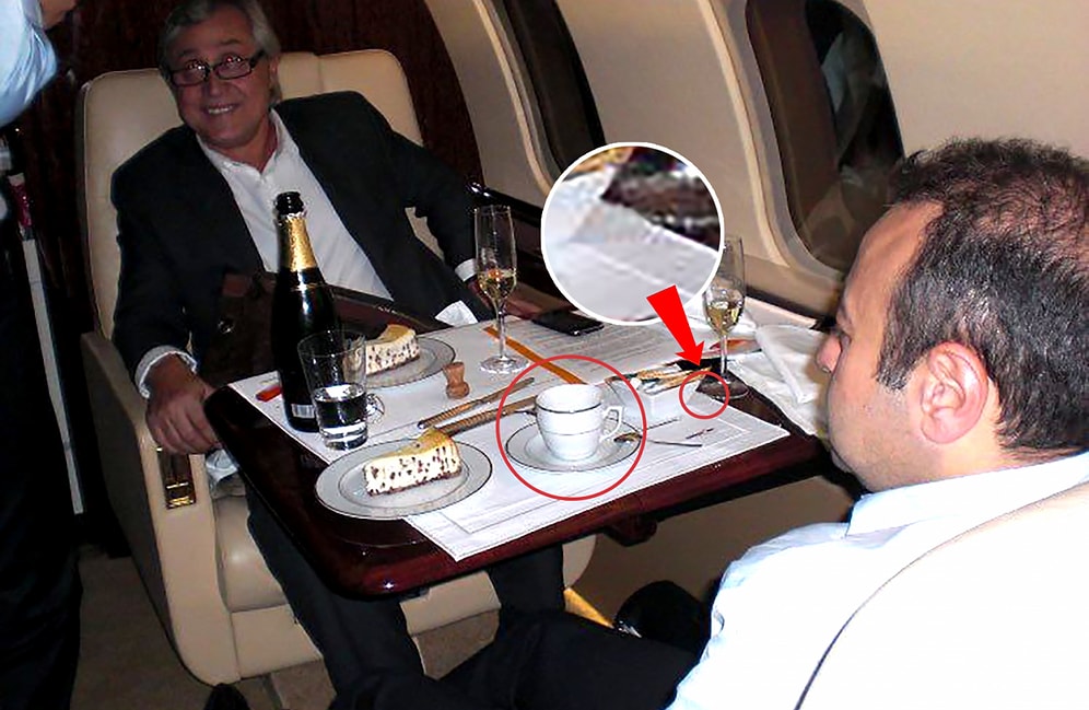 Egemen Bağış'ın Uçakta Şampanyalı Fotoğrafını Analiz Ettiler: Kek, Kahve Toplanmadan Başka Servis Yapılır mı?