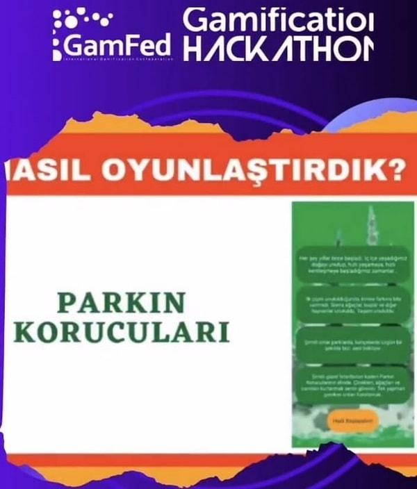 3. Gamification Hackathon etkinliğinin 3. kazananı Oyun İstanbul ile eşleşen Team Monke öğrenci ekibi oldu.
