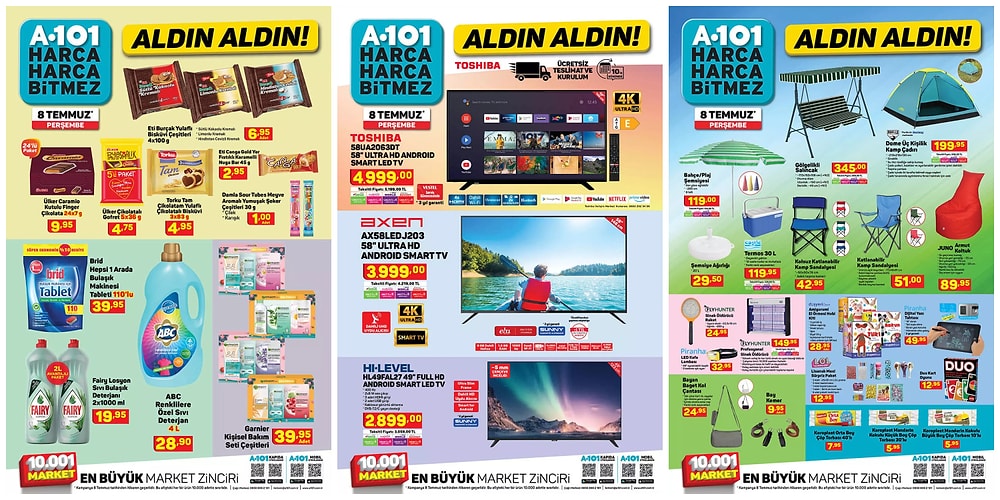 8 Temmuz 2021 A101 Aldın Aldın Kataloğu